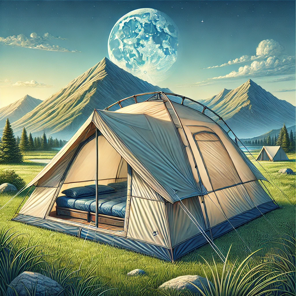 Partes de una tienda de campaña